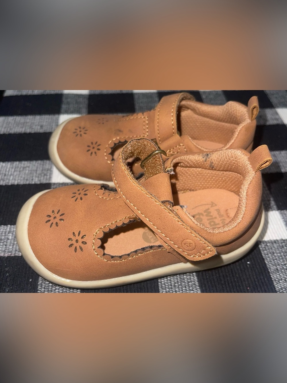 Stride Rite 360 Cheyenne Mary Jane 6M toddler girls brown tan shoe - Picture 5 of 10